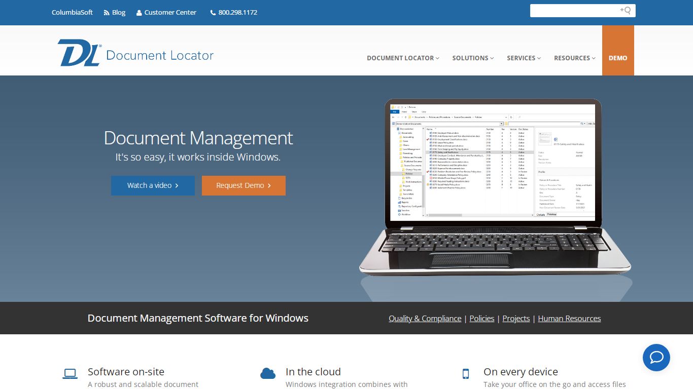 Document Management Software for Microsoft Windows & Online